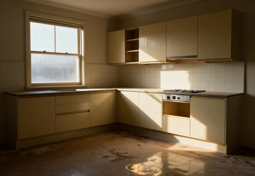 Dry basement in Lalor Park after water extraction and drying